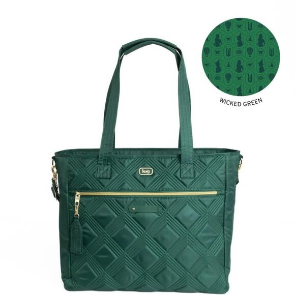 Lug Wicked x Lug Paddle Carry-All Tote Wickedly Green *As Is* - Picture 1 of 14